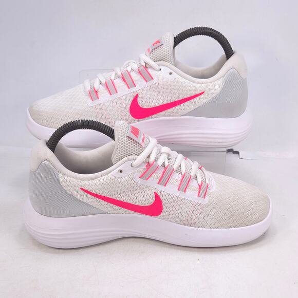 Nike Lunarconverge Athletic Training Shoe Womens Size 7 852469-101 White Pink - Picture 5 of 10